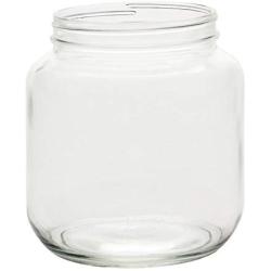 North Mountain Supply 1/2 Gallon Glass Wide-Mouth 110 CT Fermentation/Canning Jar with White Metal Lid