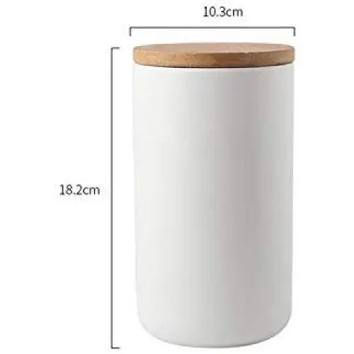Bocal en Céramique Scellé de 260ml/800ml/1000ml pour Épices, Contenant pour Boissons, Bouteille pour Thé/Café, Caddy de Cuisine Blanc Bocal en Céramique Scellé de 260ml/800ml/1000ml pour Épices, Contenant pour Boissons, Bouteille pour Thé/Café, Caddy de Cuisine Blanc