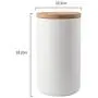 Bocal en Céramique Scellé de 260ml/800ml/1000ml pour Épices, Contenant pour Boissons, Bouteille pour Thé/Café, Caddy de Cuisine Blanc Bocal en Céramique Scellé de 260ml/800ml/1000ml pour Épices, Contenant pour Boissons, Bouteille pour Thé/Café, Caddy de Cuisine Blanc
