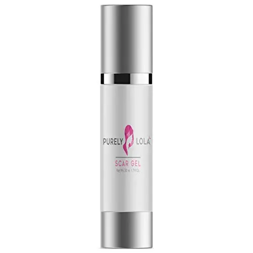 Fortgeschrittene Narben Gel Creme – Keloid Entferner mit Rosenkohlöl 1.7oz (50ml) – Beste Behandlung zur Reparatur und Reduzierung des Erscheinungsbilds von Narben nach Unfällen, Operationen, Stretch Marks, Verbrennungen, Akne – Purely Lola
