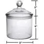 Hochwertige Acryl-Lebensmittelflasche, Cookie Jar mit Dichtung, bruchsicher, BPA-frei, 118 oz