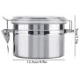 fosa Coffee Container, Stainless Steel Coffee Container Vacuum Sealed Storage Jar Kitchen Dry Food Pantry Containers for Pasta, Tea, Coffee, Cookies, Candy(800ml)