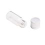 10PCS 20ML 0.7OZ Transparent Empty Glass Bottle with Silver Cap and Inner Plug Solid Powder Pill Table Storage Holder Small Jar Portable Refillable Cosmetic Container for Travel Daily Life Use