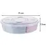JUSTDOLIFE Snack Serving Tray Round 5-Section Detachable Nut Serving Tray Candy Plate JUSTDOLIFE Snack Serving Tray Round 5-Section Detachable Nut Serving Tray Candy Plate
