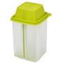 Pickle Storage Container with Strainer Insert, Food Saver (Green Lid) - by Home-X