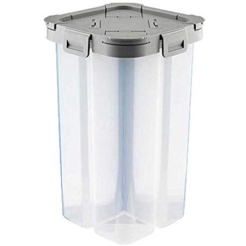 J&HO Transparent Food Grain Seal Storage Cans Jar Tank Divider Boxes Kitchen Plastic