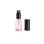 1 Stück 15 ml 0,5 oz Rosa Leere Glas Lotionpumpe mit Schwarbem Pumpenkopf und Verschluss – Emulsionsbehälter, Refillbar, Robust, Tragbar für Reise, Urlaub und den täglichen Gebrauch