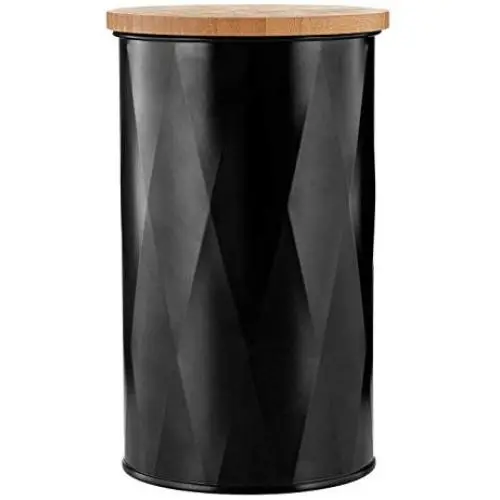 Premier Hausware Rhombus Aufbewahrungskanister, Schwarz, Medium
