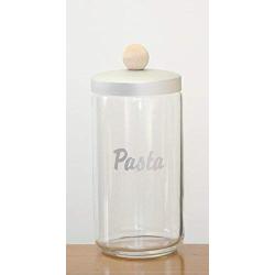 Italo Ottinetti Glass Jar Alluminium Lid Wooden Knob 1 Litre Pa, Metallic, one Size