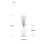 5PCS Clear Empty Portable Plastic Airless Vacuum Pump Cream Cosmetic Toner Lotion Bottle Perfume Jars Container Case For Travel Make Up Skin Care (5ML)