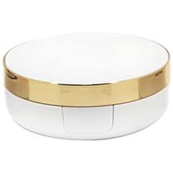 15ml 0.5oz Empty Portable Luxurious Air Cushion Puff Box Dressing Case Powder Box BB Cream Container Holder with Air Cushion Sponge Powder Puff and Mirror (Golden)