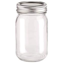 Glorex Glass with Lid, 6.5 x 6.5 x 13.5 cm, Clear