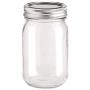 Glorex Glass with Lid, 6.5 x 6.5 x 13.5 cm, Clear