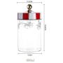 Yl Ly Creative Glass Sealed Cans Household Storage Jars Coffee Tea Candy Miscellaneous Grains Storage Jar 630Ml 980Ml 1330Ml Medium 980Ml