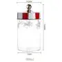Yl Ly Kreative Glasbehälter für Haushalt- und Küchenaufbewahrung, Dosen für Kaffee, Tee, Süßigkeiten, Getreide u.v.m. 630ml, 980ml, 1330ml – Medium 980ml