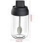 ballboU250ml Kitchen Spice Jar Seasonning Condiment Salt Pepper Storage Jar with Spoon Lid