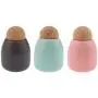Flameer Pack 3, Kitchen Canister, Food Storage Container, Ceramic Pot Jar for Cereal Tea Sugar Serving Ball Cork Stopper 500ml