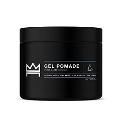 Hair Craft Co. Pomade 4oz - Best Semi-Matte Finish Shine - Original Hold Medium Strength (Gel) – Men’s Styling Product, Barber Approved - Water Based/Soluble - Boss Scented - Straight/Thick/Wavy Hair