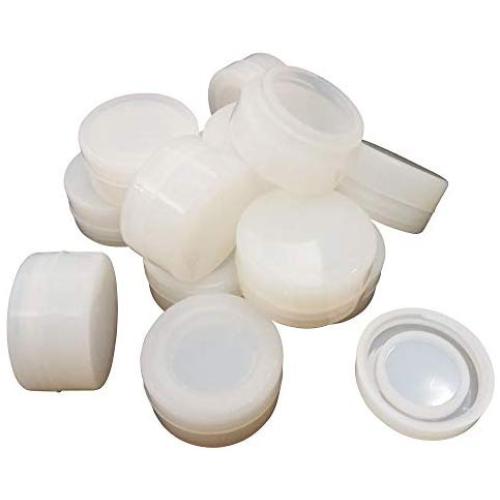SZBS Silicone containers 7ml Clear Container For Dab Oil Non-stick Round Shape Concentrate Wax Storage Jars (50)