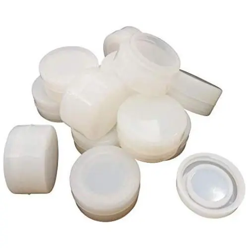 SZBS Silicone containers 7ml Clear Container For Dab Oil Non-stick Round Shape Concentrate Wax Storage Jars (50)