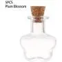 Mini Glasflaschen mit Korkstopfen, 5er-Pack, kleine Glasflaschen mit Korken, Leerraumgläser für Wünsche, Hochzeit, Wohnzimmer Dekoration, Anhänger, Korkstopfen Lagerungsvial