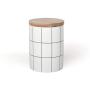 Ceramics Storage Jars Bottle Sealed Cans Tea Boxes Nordic Style Storage Containers With Lid Tank For Spices Kitchen Accessories,M