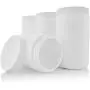 Pinnacle Mercantile Plastic Containers with Screw on Lids 32 oz Quart Hot or Cold Freezable Food Ice Cream Jars White BPA Free Set of 4 Pinnacle Mercantile Plastic Containers with Screw on Lids 32 oz Quart Hot or Cold Freezable Food Ice Cream Jars White BPA Free Set of 4