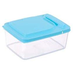 Stackable clamshell kitchen food storage box storage tank storage box grain cereal sealed can ZP3071630,S blue