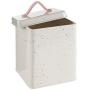 Premier Housewares Storage Canister, Powder Coated Metal Silver