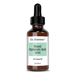 2 oz. Hyaluronic Acid Serum For Skin, Made with 100% Pure Hyaluronic Acid, Plumping, Anti-Aging, Hydrating, Moisturizing HA Serum With Vitamin B5 by Dr. Brenner