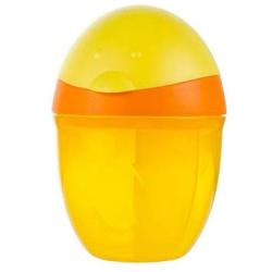 storage jar Grain container Food container Storage Box，Baby out portable milk powder penguin milk powder storage box sealed cans, orange
