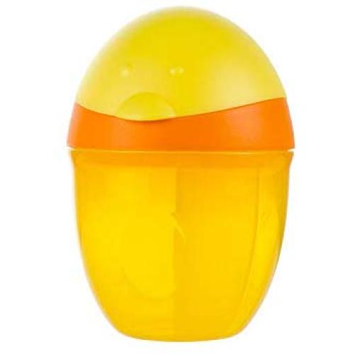 storage jar Grain container Food container Storage Box，Baby out portable milk powder penguin milk powder storage box sealed cans, orange