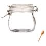 Sealed Glass Storage Jar Food Grains Storage Bottle Tea Milk Powder Coffee Seal Storage Cans DELICATEWNN (Capacity : 0.5L1)