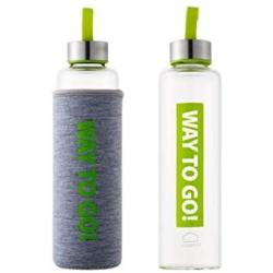 Aqua Tough Silicone with Glass LLG662G Lock and Container, 1300 ml Round Diameter 107 mm, Green, 78 x 78 x 238 cm