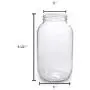 1790 Half Gallon Glass Jars (64oz) 2-Pack - Includes 2 Airtight Lids, Muslin Cloths, Rubber Bands - BPA Free, Dishwasher & Freezer Safe - Perfect for Kombucha, Kefir, Canning, Sun Tea, Fermentation 1790 Half Gallon Glass Jars (64oz) 2-Pack - Includes 2 Airtight Lids, Muslin Cloths, Rubber Bands - BPA Free, Dishwasher & Freezer Safe - Perfect for Kombucha, Kefir, Canning, Sun Tea, Fermentation