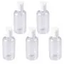 15Pcs 75ml Wiederbefüllbare Pumpenflasche mit Deckel – Leermatten für Lotion, Creme, Reiseflasche (zufällige Deckelfarbe)