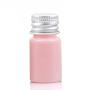 24Pcs 5ml Empty Plastic Bottles Vials Tiny Jars Sample Bottle Mini Storage Container Case with Aluminum Screw Cap for Facial Cream, Cosmetics, Powder (Pink)