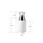 2PCS White Refill Empty Acrylic Airless Pump Vacuum Bottle Jars Makeup Eye Cream Lotion Emulsion Toiletries Liquid Storage Containers Cosmetic Travel Packing Dispenser(50ml/1.7oz)