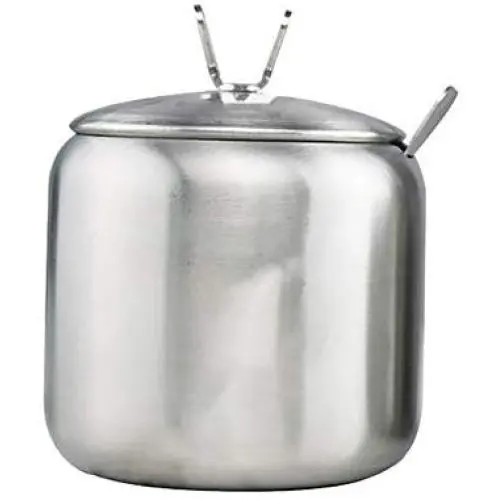 Xyxiaolun Sugar Bowl, 2 Sizes Sugar Container with Spoon Stainless Steel Multi-Function Spice Condiment Jar for Home and Kitchen Storage Organization Xyxiaolun Sugar Bowl, 2 Sizes Sugar Container with Spoon Stainless Steel Multi-Function Spice Condiment Jar for Home and Kitchen Storage Organization