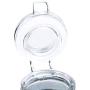 1/3/6/9/12 Pcs 3 Oz Airtight Square Spice Glass Jar With Leak Proof Rubber Gasket And Hinged Lid For Home,3Pcs A Set