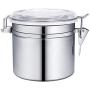Canisters Sets for The Kitchen, 4 Pcs Stainless Steel Storage Containers for Flour, Sugar, Food and Coffee, 27oz 37oz 47oz 62oz Kitchen Canisters with Acrylic Airtight Cover For Kitchen Counter