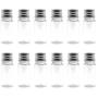 12Pcs 10ml/20ml Empty Refillable Clear Plastic Bottle with Aluminum Screw Cap Travel Small Container (10 ML)
