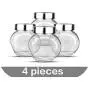 Glass Sealed Cans/Food Storage Jar Spice Teas Beans Candy Preservation Bottle Kitchen Tools About 180Ml,4 Pieces Glass Sealed Cans/Food Storage Jar Spice Teas Beans Candy Preservation Bottle Kitchen Tools About 180Ml,4 Pieces