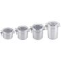 HOBULL Portable Travel Tea Caddy Organizer Coffee Container Kitchen Vacuum Sealed Storage Jar for Sugar Tea Bean Container