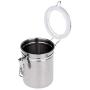 Mccng - Organizer Kitchen - 4pcs Stainless Steel Canister Spice Storage Jar Set Cans Pots Organizer - Table Gold Pans Door Under Utensils Sink Drawer Counter Sugar Cabinet Canisters Organizer Ros