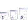 Storage Sealed Can Kitchen Pantry Storage Containers for Sugar Flour and Baking Supplies 3Pcs
