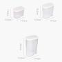 UPKOCH Clear Plastic Airtight Food Storage Container Canister for Snacks Spice Grain Cereals M