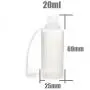 20ml Kunststoff 6 Farben Tropfflaschen mit Stahlnadel, Leerrohr, Dosierflasche, Kinderfest (20ml Rot Pack mit 5 Stück)