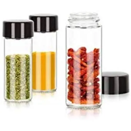 Tescoma Spice Jars, Anthracite 3 Pcs Season, Assorted, 13.9 x 4.9 x 13.2 cm