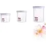 UPKOCH Plastic Canister with Lid Airtight Food Storage Flour Sugar Containers Sealing Bottle 1pc 3PCS Red???760ml+1150ml+1500ml??‰ UPKOCH Plastic Canister with Lid Airtight Food Storage Flour Sugar Containers Sealing Bottle 1pc 3PCS Red???760ml+1150ml+1500ml??‰